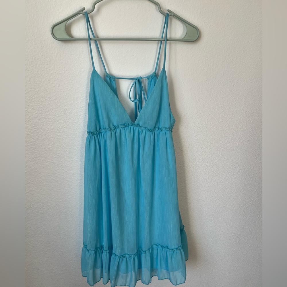 Lucy in the sky blue mini dress size L